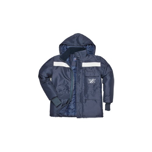 CASACO P/FRIO C/ FITAS REFLECT AZUL ESCURO CS10 CASACO P/FRIO C/ FITAS REFLECT AZUL ESCURO CS10